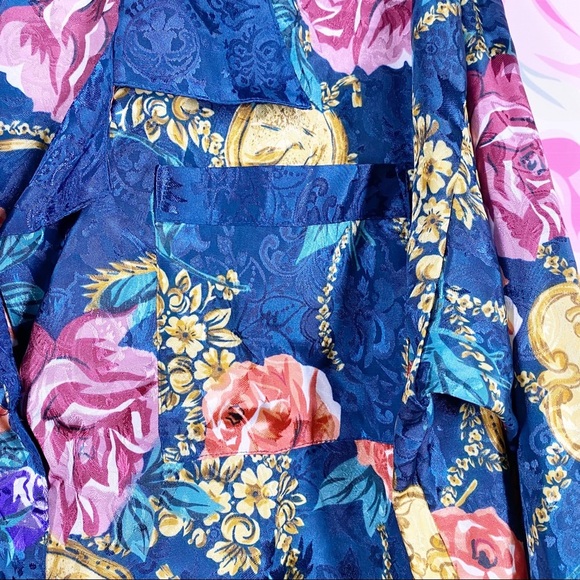 Vintage Victoria’s Secret Floral Button Down Pajama Top L - Picture 6 of 13
